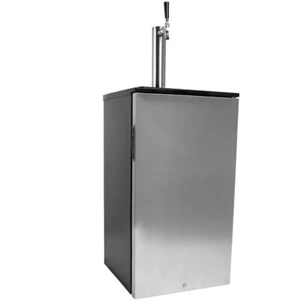 Edgestar 18 Inch Wide Kegerator with Blue LED Light KC1000SS Zoro